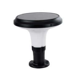 Alternative view of GLOBOSTAR® WHISPER 90535 Φωτιστικό Κολωνάκι Κήπου LED 10W 500lm 120° με Ενσωματωμένο Φωτοβολταϊκό Panel 6V 2W & Επαναφορτιζόμενη Μπαταρία Li-ion 3.2V 1800mAh με Αισθητήρα Ημέρας-Νύχτας Αδιάβροχο IP65 Ψυχρό Λευκό 6000K - Sanan SMD Chip - Γκρι Ανθρακί - Μ25 x Π25 x 28cm - 2 Χρόνια Εγγύηση