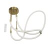 kelvo® GLOW KLV-101-0153 Φωτιστικό Οροφής LED 42W 4200lm 360° AC 220-240V IP20 Ρυθμιζόμενο Λευκό CCT με Χειριστήριο από 2700K έως 6000K Dimmable – Lumileds SMD Chip – Χρυσό Πλατίνα – Μ50 x Π50 x Υ70cm – 3 Χρόνια Εγγύηση