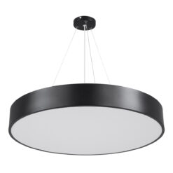 Alternative view of GLOBOSTAR® BURTON 61202 Μοντέρνο Κρεμαστό Φωτιστικό Οροφής LED 75W 8625lm 120° AC 220-240V IP20 Ρυθμιζόμενο Λευκό CCT με Χειριστήριο από 2700K έως 6000K Dimmable - Lumileds SMD Chip - Μαύρο Ματ - Μ60 x Π60 x Υ8cm - 3 Χρόνια Εγγύηση