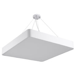 Alternative view of GLOBOSTAR® KAMALA 61209 Μοντέρνο Κρεμαστό Φωτιστικό Οροφής LED 75W 8625lm 120° AC 220-240V IP20 Ρυθμιζόμενο Λευκό CCT με Χειριστήριο από 2700K έως 6000K Dimmable - Lumileds SMD Chip - Λευκό Ματ - Μ60 x Π60 x Υ8cm - 3 Χρόνια Εγγύηση