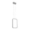 GLOBOSTAR® DEROBA 61300 Μοντέρνο Κρεμαστό Φωτιστικό Οροφής LED 12W 1320lm 360° AC 220-240V IP20 Ρυθμιζόμενο Λευκό CCT με On/Off 2700K/4500K/6000K – Lumileds SMD Chip – Νίκελ Βούρτσας – Μ16 x Π1.6 x Υ25.5cm – 3 Χρόνια Εγγύηση
