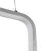GLOBOSTAR® DEROBA 61300 Μοντέρνο Κρεμαστό Φωτιστικό Οροφής LED 12W 1320lm 360° AC 220-240V IP20 Ρυθμιζόμενο Λευκό CCT με On/Off 2700K/4500K/6000K – Lumileds SMD Chip – Νίκελ Βούρτσας – Μ16 x Π1.6 x Υ25.5cm – 3 Χρόνια Εγγύηση