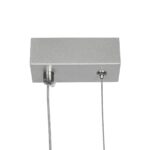 GLOBOSTAR® DEROBA 61300 Μοντέρνο Κρεμαστό Φωτιστικό Οροφής LED 12W 1320lm 360° AC 220-240V IP20 Ρυθμιζόμενο Λευκό CCT με On/Off 2700K/4500K/6000K – Lumileds SMD Chip – Νίκελ Βούρτσας – Μ16 x Π1.6 x Υ25.5cm – 3 Χρόνια Εγγύηση