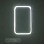 GLOBOSTAR® DEROBA 61300 Μοντέρνο Κρεμαστό Φωτιστικό Οροφής LED 12W 1320lm 360° AC 220-240V IP20 Ρυθμιζόμενο Λευκό CCT με On/Off 2700K/4500K/6000K – Lumileds SMD Chip – Νίκελ Βούρτσας – Μ16 x Π1.6 x Υ25.5cm – 3 Χρόνια Εγγύηση