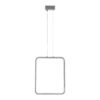 GLOBOSTAR® NEROBA 61304 Μοντέρνο Κρεμαστό Φωτιστικό Οροφής LED 18W 1980lm 360° AC 220-240V IP20 Ρυθμιζόμενο Λευκό CCT με On/Off 2700K/4500K/6000K – Lumileds SMD Chip – Νίκελ Βούρτσας – Μ29 x Π2 x Υ36cm – 3 Χρόνια Εγγύηση