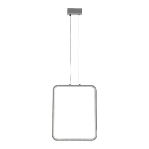 GLOBOSTAR® NEROBA 61304 Μοντέρνο Κρεμαστό Φωτιστικό Οροφής LED 18W 1980lm 360° AC 220-240V IP20 Ρυθμιζόμενο Λευκό CCT με On/Off 2700K/4500K/6000K – Lumileds SMD Chip – Νίκελ Βούρτσας – Μ29 x Π2 x Υ36cm – 3 Χρόνια Εγγύηση