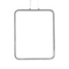 GLOBOSTAR® NEROBA 61304 Μοντέρνο Κρεμαστό Φωτιστικό Οροφής LED 18W 1980lm 360° AC 220-240V IP20 Ρυθμιζόμενο Λευκό CCT με On/Off 2700K/4500K/6000K – Lumileds SMD Chip – Νίκελ Βούρτσας – Μ29 x Π2 x Υ36cm – 3 Χρόνια Εγγύηση