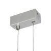 GLOBOSTAR® NEROBA 61304 Μοντέρνο Κρεμαστό Φωτιστικό Οροφής LED 18W 1980lm 360° AC 220-240V IP20 Ρυθμιζόμενο Λευκό CCT με On/Off 2700K/4500K/6000K – Lumileds SMD Chip – Νίκελ Βούρτσας – Μ29 x Π2 x Υ36cm – 3 Χρόνια Εγγύηση