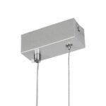 GLOBOSTAR® NEROBA 61304 Μοντέρνο Κρεμαστό Φωτιστικό Οροφής LED 18W 1980lm 360° AC 220-240V IP20 Ρυθμιζόμενο Λευκό CCT με On/Off 2700K/4500K/6000K – Lumileds SMD Chip – Νίκελ Βούρτσας – Μ29 x Π2 x Υ36cm – 3 Χρόνια Εγγύηση