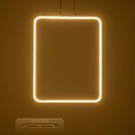 GLOBOSTAR® NEROBA 61304 Μοντέρνο Κρεμαστό Φωτιστικό Οροφής LED 18W 1980lm 360° AC 220-240V IP20 Ρυθμιζόμενο Λευκό CCT με On/Off 2700K/4500K/6000K – Lumileds SMD Chip – Νίκελ Βούρτσας – Μ29 x Π2 x Υ36cm – 3 Χρόνια Εγγύηση