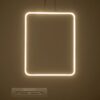 GLOBOSTAR® NEROBA 61304 Μοντέρνο Κρεμαστό Φωτιστικό Οροφής LED 18W 1980lm 360° AC 220-240V IP20 Ρυθμιζόμενο Λευκό CCT με On/Off 2700K/4500K/6000K – Lumileds SMD Chip – Νίκελ Βούρτσας – Μ29 x Π2 x Υ36cm – 3 Χρόνια Εγγύηση