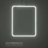 GLOBOSTAR® NEROBA 61304 Μοντέρνο Κρεμαστό Φωτιστικό Οροφής LED 18W 1980lm 360° AC 220-240V IP20 Ρυθμιζόμενο Λευκό CCT με On/Off 2700K/4500K/6000K – Lumileds SMD Chip – Νίκελ Βούρτσας – Μ29 x Π2 x Υ36cm – 3 Χρόνια Εγγύηση