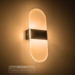 GLOBOSTAR® RARE 61337 Μοντέρνο Φωτιστικό Τοίχου – Απλίκα LED 5W 600lm 180° AC 220-240V IP20 Ρυθμιζόμενο Λευκό CCT με On/Off 2700K/4500K/6000K – Lumileds SMD Chip – Μαύρο Ματ – Μ10 x Π4 x Υ27cm – 3 Χρόνια Εγγύηση