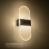 GLOBOSTAR® RARE 61337 Μοντέρνο Φωτιστικό Τοίχου – Απλίκα LED 5W 600lm 180° AC 220-240V IP20 Ρυθμιζόμενο Λευκό CCT με On/Off 2700K/4500K/6000K – Lumileds SMD Chip – Μαύρο Ματ – Μ10 x Π4 x Υ27cm – 3 Χρόνια Εγγύηση