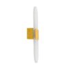 GLOBOSTAR® RARE 61338 Μοντέρνο Φωτιστικό Τοίχου – Απλίκα LED 5W 600lm 180° AC 220-240V IP20 Ρυθμιζόμενο Λευκό CCT με On/Off 2700K/4500K/6000K – Lumileds SMD Chip – Χρυσό Βούρτσας – Μ10 x Π4 x Υ27cm – 3 Χρόνια Εγγύηση