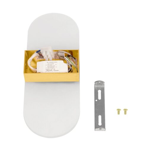 GLOBOSTAR® RARE 61338 Μοντέρνο Φωτιστικό Τοίχου – Απλίκα LED 5W 600lm 180° AC 220-240V IP20 Ρυθμιζόμενο Λευκό CCT με On/Off 2700K/4500K/6000K – Lumileds SMD Chip – Χρυσό Βούρτσας – Μ10 x Π4 x Υ27cm – 3 Χρόνια Εγγύηση