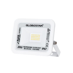 Alternative view of GLOBOSTAR® ATLAS 61408 Προβολέας LED 20W 2400lm 120° AC 220-240V Αδιάβροχο IP67 Φυσικό Λευκό 4500K - Lumileds SMD Chip - TÜV Rheinland Certified - Λευκό Ματ - Μ12 x Π2.5 x Υ9.5cm - 5 Χρόνια Εγγύηση