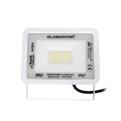 Alternative view of GLOBOSTAR® ATLAS 61413 Προβολέας LED 30W 3750lm 120° AC 220-240V Αδιάβροχο IP67 Ψυχρό Λευκό 6000K - Lumileds SMD Chip - TÜV Rheinland Certified - Λευκό Ματ - Μ16 x Π2.5 x Υ12.5cm - 5 Χρόνια Εγγύηση