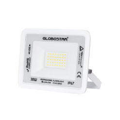 Alternative view of GLOBOSTAR® ATLAS 61414 Προβολέας LED 30W 3600lm 120° AC 220-240V Αδιάβροχο IP67 Φυσικό Λευκό 4500K - Lumileds SMD Chip - TÜV Rheinland Certified - Λευκό Ματ - Μ16 x Π2.5 x Υ12.5cm - 5 Χρόνια Εγγύηση