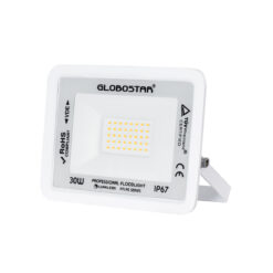 Alternative view of GLOBOSTAR® ATLAS 61415 Προβολέας LED 30W 3450lm 120° AC 220-240V Αδιάβροχο IP67 Θερμό Λευκό 2700K - Lumileds SMD Chip - TÜV Rheinland Certified - Λευκό Ματ - Μ16 x Π2.5 x Υ12.5cm - 5 Χρόνια Εγγύηση