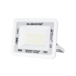 Alternative view of GLOBOSTAR® ATLAS 61420 Προβολέας LED 50W 6000lm 120° AC 220-240V Αδιάβροχο IP67 Φυσικό Λευκό 4500K - Lumileds SMD Chip - TÜV Rheinland Certified - Λευκό Ματ - Μ21 x Π3.5 x Υ16cm - 5 Χρόνια Εγγύηση