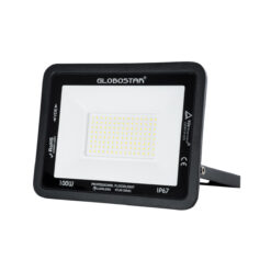 Alternative view of GLOBOSTAR® ATLAS 61426 Προβολέας LED 100W 12000lm 120° AC 220-240V Αδιάβροχο IP67 Φυσικό Λευκό 4500K - Lumileds SMD Chip - TÜV Rheinland Certified - Μαύρο Ματ - Μ27 x Π4 x Υ21cm - 5 Χρόνια Εγγύηση