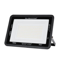 Alternative view of GLOBOSTAR® ATLAS 61430 Προβολέας LED 150W 17250lm 120° AC 220-240V Αδιάβροχο IP67 Θερμό Λευκό 2700K - Lumileds SMD Chip - TÜV Rheinland Certified - Μαύρο Ματ - Μ32 x Π4 x Υ23cm - 5 Χρόνια Εγγύηση