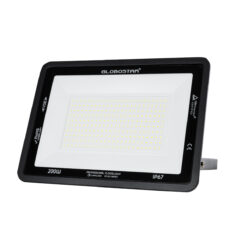 Alternative view of GLOBOSTAR® ATLAS 61431 Προβολέας LED 200W 25000lm 120° AC 220-240V Αδιάβροχο IP67 Ψυχρό Λευκό 6000K - Lumileds SMD Chip - TÜV Rheinland Certified - Μαύρο Ματ - Μ38 x Π4 x Υ28cm - 5 Χρόνια Εγγύηση