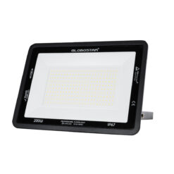 Alternative view of GLOBOSTAR® ATLAS 61432 Προβολέας LED 200W 24000lm 120° AC 220-240V Αδιάβροχο IP67 Φυσικό Λευκό 4500K - Lumileds SMD Chip - TÜV Rheinland Certified - Μαύρο Ματ - Μ38 x Π4 x Υ28cm - 5 Χρόνια Εγγύηση