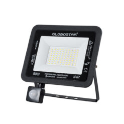 Alternative view of GLOBOSTAR® AURORA 61441 Προβολέας με Ανιχνευτή PIR / Αισθητήρα Κίνησης LED 50W 6250lm 120° AC 220-240V Αδιάβροχο IP67 Ψυχρό Λευκό 6000K - Lumileds SMD Chip - TÜV Rheinland Certified - Μαύρο Ματ - Μ21 x Π5 x Υ21cm - 3 Χρόνια Εγγύηση