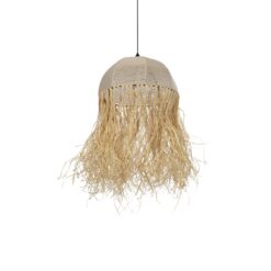 Alternative view of GLOBOSTAR® PLUVIA 205-0081 Boho Κρεμαστό Φωτιστικό Οροφής με Ντουί 1 x E27 AC 220-240V IP20 - Μπεζ - M40 x Π40 x Υ70cm