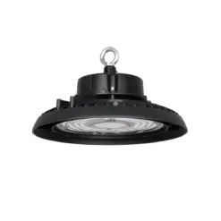 GLOBOSTAR® INDUSTRY 61500 Βιομηχανικό Φωτιστικό Καμπάνα High Bay UFO LED 100W 15000lm SDCM<5 90° AC 85-265V Αδιάβροχο IP65 IK08 Φυσικό Λευκό 5000K - 175 x Sanan Opto SMD Chip & TÜV SÜD Driver - Μαύρο Χυτό Αλουμίνιο - Μ26.5 x Π26.5 x Υ15cm - 5 Χρόνια Εγγύηση