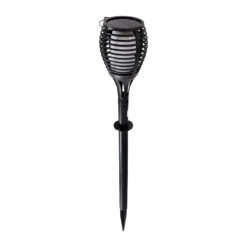 GloboStar® FIAMMA 61549 Αυτόνομο Ηλιακό Καρφωτό Φωτιστικό Κήπου LED SMD 2W 80lm με Ενσωματωμένη Μπαταρία 1500mAh - Φωτοβολταϊκό Πάνελ - Αισθητήρα Ημέρας-Νύχτας Φαναράκι Κήπου - Εφέ Φλόγας Διακοσμητικό - Αδιάβροχο IP65 - 1800K Φ10 x Υ55cm - 2 Χρόνια Εγγύηση