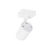 kelvo® SPOTA KLV-101-0135 Κινούμενο Φωτιστικό Σποτ Οροφής για Λάμπα MR16 με Ντουί GU10 AC 220-240V IP20 – Λευκό Ματ – Μ7 x Π6 x Υ14cm