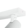 kelvo® SPOTA KLV-101-0137 Κινούμενο Φωτιστικό Σποτ Οροφής για 2 Λάμπες MR16 με Ντουί GU10 AC 220-240V IP20 – Λευκό Ματ – Μ30 x Π6 x Υ14.5cm