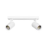 kelvo® SPOTA KLV-101-0137 Κινούμενο Φωτιστικό Σποτ Οροφής για 2 Λάμπες MR16 με Ντουί GU10 AC 220-240V IP20 – Λευκό Ματ – Μ30 x Π6 x Υ14.5cm