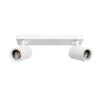 kelvo® SPOTA KLV-101-0137 Κινούμενο Φωτιστικό Σποτ Οροφής για 2 Λάμπες MR16 με Ντουί GU10 AC 220-240V IP20 – Λευκό Ματ – Μ30 x Π6 x Υ14.5cm