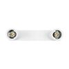 kelvo® SPOTA KLV-101-0137 Κινούμενο Φωτιστικό Σποτ Οροφής για 2 Λάμπες MR16 με Ντουί GU10 AC 220-240V IP20 – Λευκό Ματ – Μ30 x Π6 x Υ14.5cm