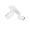kelvo® SPOTA KLV-101-0137 Κινούμενο Φωτιστικό Σποτ Οροφής για 2 Λάμπες MR16 με Ντουί GU10 AC 220-240V IP20 – Λευκό Ματ – Μ30 x Π6 x Υ14.5cm