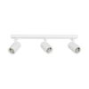 kelvo® SPOTA KLV-101-0139 Κινούμενο Φωτιστικό Σποτ Οροφής για 3 Λάμπες MR16 με Ντουί GU10 AC 220-240V IP20 – Λευκό Ματ – Μ48 x Π6.2 x Υ14cm