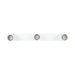 kelvo® SPOTA KLV-101-0139 Κινούμενο Φωτιστικό Σποτ Οροφής για 3 Λάμπες MR16 με Ντουί GU10 AC 220-240V IP20 – Λευκό Ματ – Μ48 x Π6.2 x Υ14cm