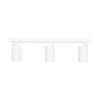 kelvo® SPOTA KLV-101-0139 Κινούμενο Φωτιστικό Σποτ Οροφής για 3 Λάμπες MR16 με Ντουί GU10 AC 220-240V IP20 – Λευκό Ματ – Μ48 x Π6.2 x Υ14cm