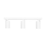 kelvo® SPOTA KLV-101-0139 Κινούμενο Φωτιστικό Σποτ Οροφής για 3 Λάμπες MR16 με Ντουί GU10 AC 220-240V IP20 – Λευκό Ματ – Μ48 x Π6.2 x Υ14cm