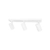 kelvo® SPOTA KLV-101-0139 Κινούμενο Φωτιστικό Σποτ Οροφής για 3 Λάμπες MR16 με Ντουί GU10 AC 220-240V IP20 – Λευκό Ματ – Μ48 x Π6.2 x Υ14cm