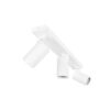 kelvo® SPOTA KLV-101-0139 Κινούμενο Φωτιστικό Σποτ Οροφής για 3 Λάμπες MR16 με Ντουί GU10 AC 220-240V IP20 – Λευκό Ματ – Μ48 x Π6.2 x Υ14cm
