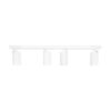 kelvo® SPOTA KLV-101-0141 Κινούμενο Φωτιστικό Σποτ Οροφής για 4 Λάμπες MR16 με Ντουί GU10 AC 220-240V IP20 – Λευκό Ματ – Μ64 x Π6 x Υ14cm