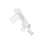 kelvo® SPOTA KLV-101-0141 Κινούμενο Φωτιστικό Σποτ Οροφής για 4 Λάμπες MR16 με Ντουί GU10 AC 220-240V IP20 – Λευκό Ματ – Μ64 x Π6 x Υ14cm