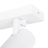 kelvo® SPOTA KLV-101-0143 Κινούμενο Φωτιστικό Σποτ Οροφής για 5 Λάμπες MR16 με Ντουί GU10 AC 220-240V IP20 – Λευκό Ματ – Μ79.5 x Π6.3 x Υ14cm