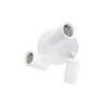 kelvo® SPOTA KLV-101-0145 Κινούμενο Φωτιστικό Σποτ Οροφής για 3 Λάμπες MR16 με Ντουί GU10 AC 220-240V IP20 – Λευκό Ματ – Μ19 x Π19 x Υ14cm