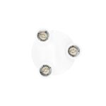kelvo® SPOTA KLV-101-0145 Κινούμενο Φωτιστικό Σποτ Οροφής για 3 Λάμπες MR16 με Ντουί GU10 AC 220-240V IP20 – Λευκό Ματ – Μ19 x Π19 x Υ14cm